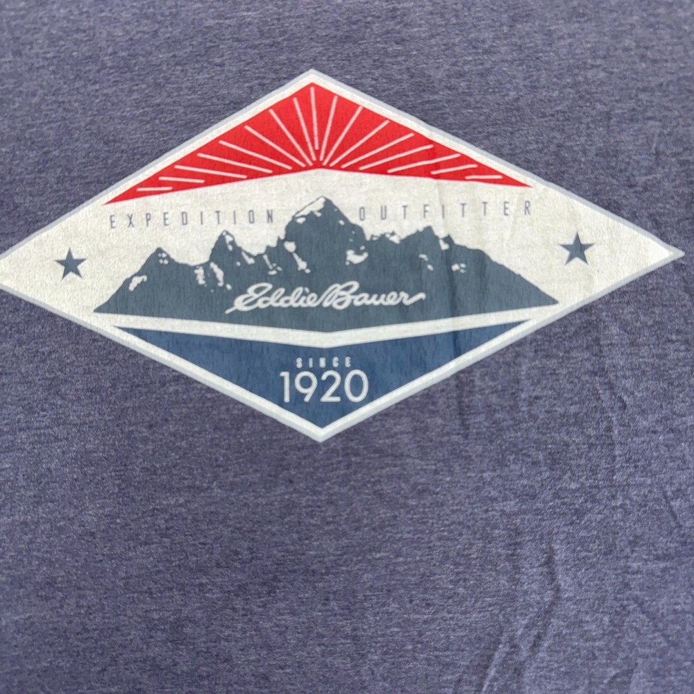Eddie Bauer Mens XL Mountain Graphic Tee Expedition Outfitters Outdoor Shirt - Picture 3 of 12